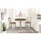 International Concepts Round 36 in Rd Ped Gathering Ht Table, 2 X-Back Counter Ht Stools, Hickory/Stone, 36 in W, 36 in L K41-36RT-27B-S6132-2 - alternate 3